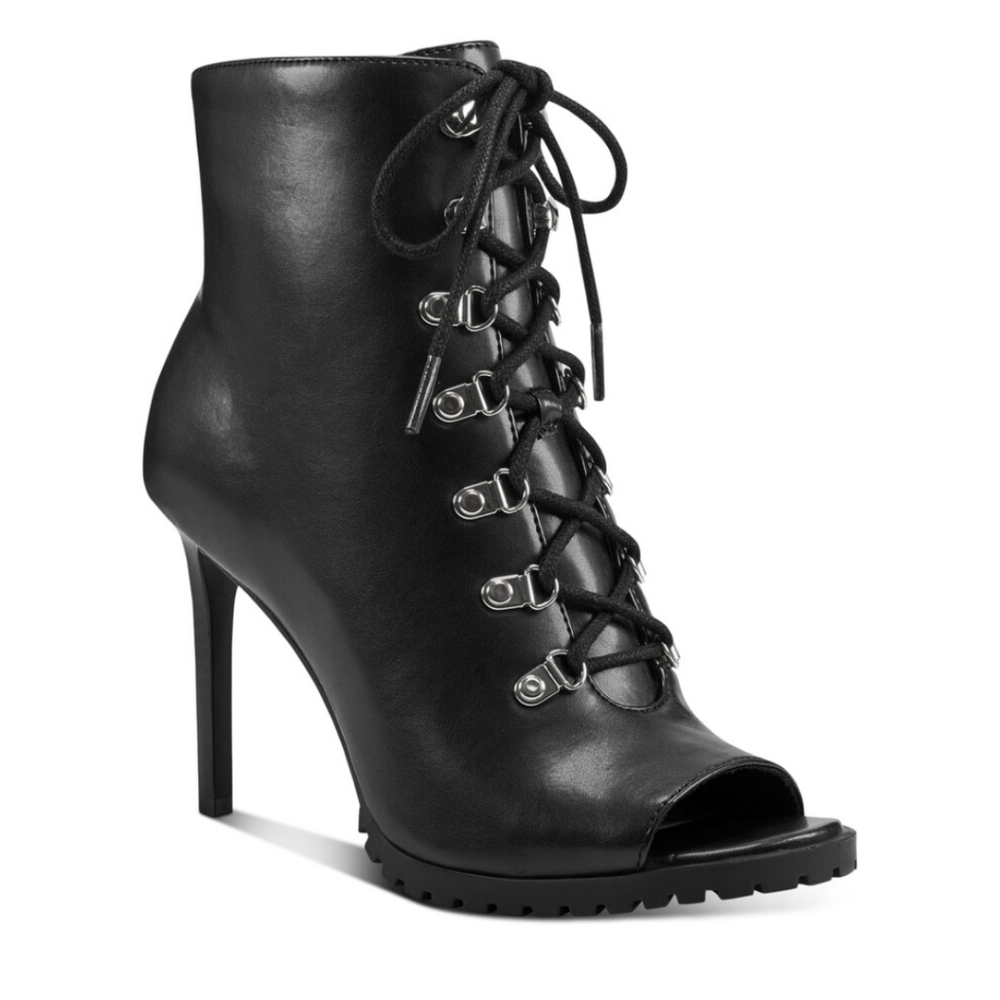 I.N.C. INTERNATIONAL CONCEPTS Women's "Florita" Lace-Up Booties in Black